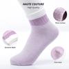 HSS 5Pairs Cotton Women Striped Socks Pink Green Thick Keep Warm Hair Socks Autumn Winter Girl Sock