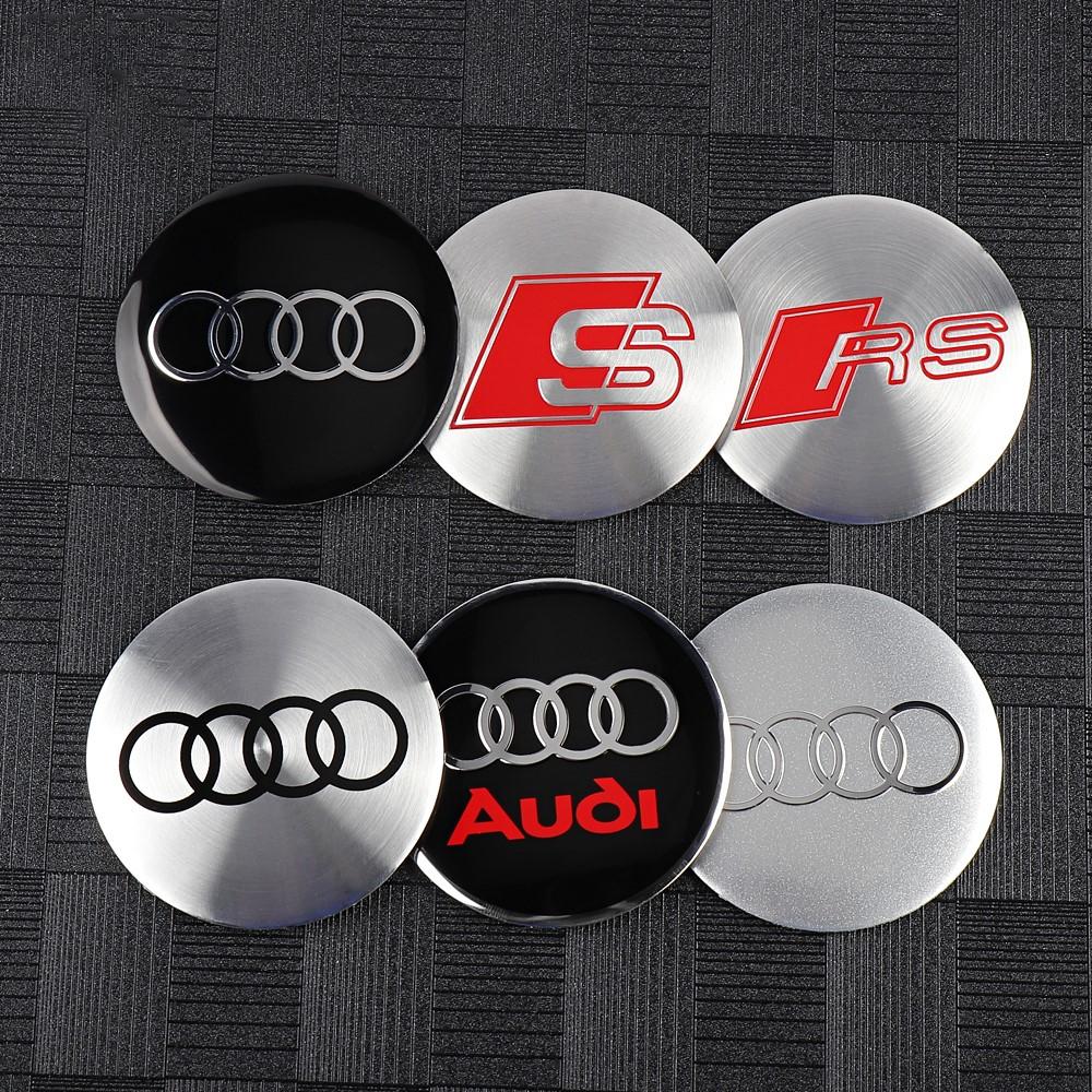 Для Audi A360MM 63MM 68MM Центральная заглушка колесного диска автомобиля Значок Колпачки ступицы Декоративный элемент для AUDI S RS R A3 8P S3 A4 B6 B7 A6 A5 Q3 Q5 Q7 A2 A7 A8