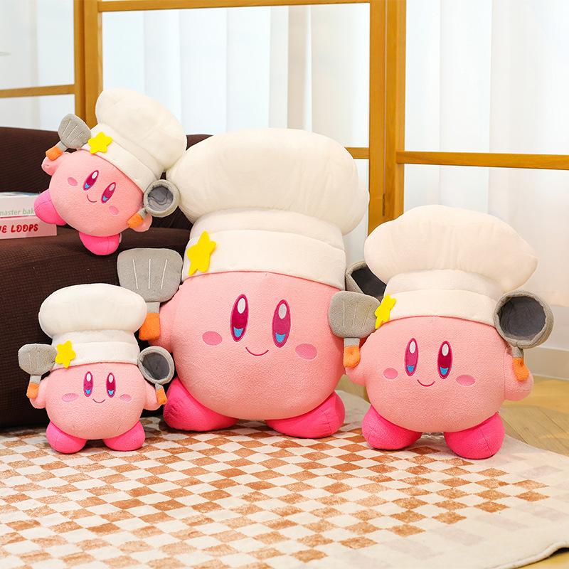 Новая Kawaii Плюшевая Игрушка Шеф-повар Кирби Большого Размера 35/70 см Большое Мягкое Животное Детский Подарок на День Рождения для Девочек Лучший Подарок Украшение для Комнаты