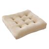 Square Seat Cushion 16x16 Inches Solid Color Stuffed Chair Pad Velvet Thick Seat Cushion for Dining Chair Floor Home Office