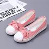 Canvas Small White Shallow Cut Summer Flat Sport Casual Ladies Soft Sneakers Platform Women