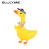 Fashion Cute Dripping Duck Brooch Alloy Yellow Animal Pin Simple Clothing Accessories Pendant Dual-use Fashion Accessories