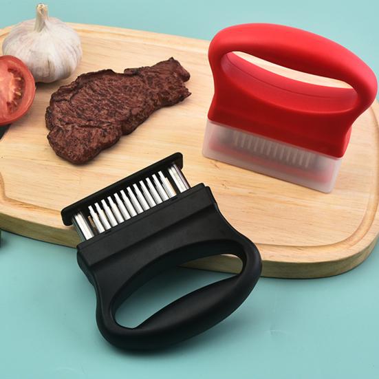 Meat Tenderizer with 48 Stainless Steel Ultra Sharp Needle Blades Rust-Free Kitchen Cooking Tool for Tenderizing Beef Pork Turkey Fish Cooking