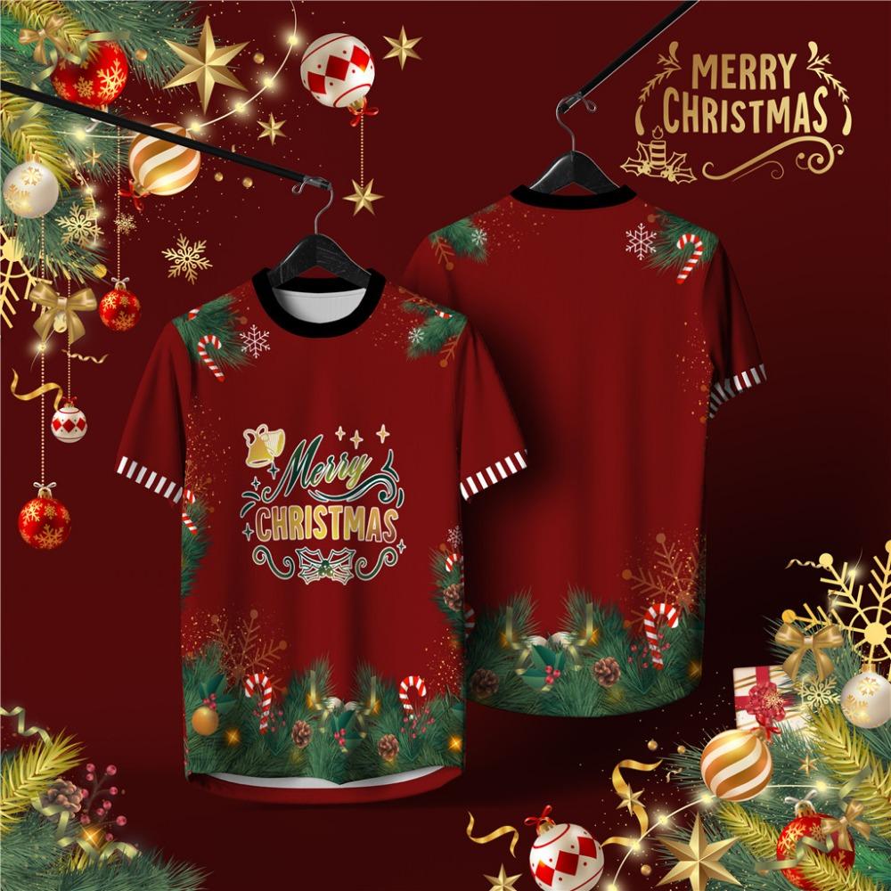 Углеродно-нейтральная рождественская футболка для детей, свободный и экологичный топ со снежинкой