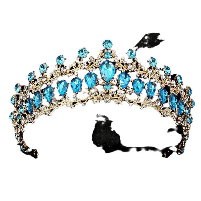 Bridal Tiara Alloy Rhinestone Headband Hair Accessories Birthday Party Performance Crown Photography Princess Crown Baroque