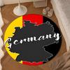 Germany Flag And Map Round mat Home Decor, Chair rug For livingroom,Bedroom, doormat home decor Birthday Gift Christmas Gifts