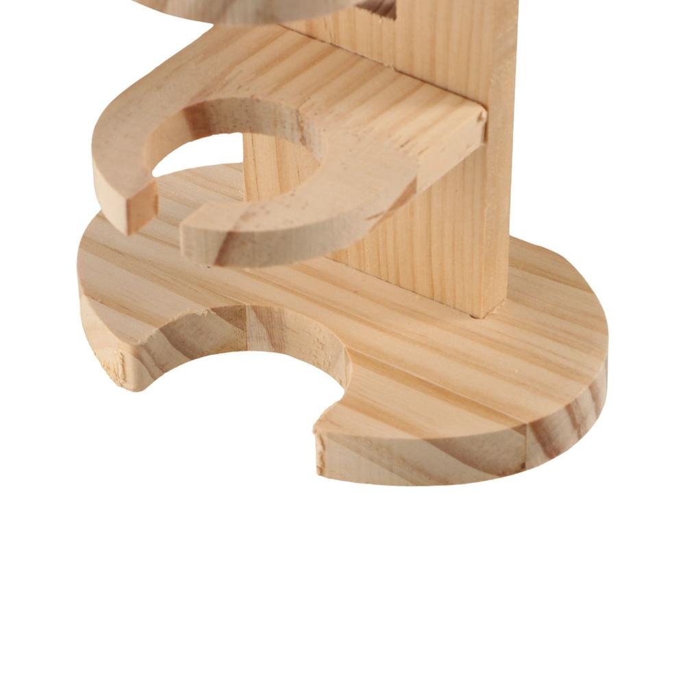 Wooden Hamster Water Bottle Holder Adjustable Pet Water Bottle Stand for Cage