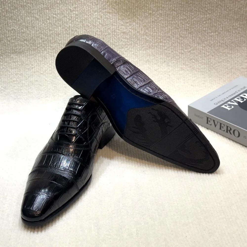 Модная мужская обувь Оксфорды из натуральной кожи Классические броги на шнуровке Формальная обувь для свадьбы, вечеринки, бизнеса, офиса