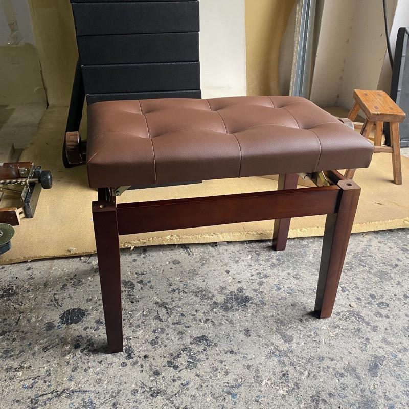 Регулируемый кожаный музыкальный стул с ящиком для хранения