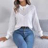 Women Casual Long Sleeve O Neck Knit Sweater Autumn Winter