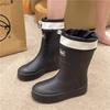 Lady Rain Boots Fashion Non-slip Soft Comfort Waterproof Rain Boots Women Outdoor Hiking School Rainy Days On Foot Camping