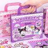 My Melody Play Home Quiet Book Luxury Dress Up Stickers Kuromi Scene Collage Set Gift Box 3D Three Dimensional Stickers Toy