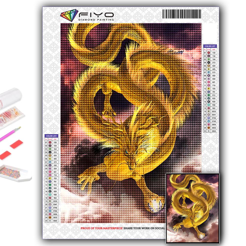 5D DIY Алмазная картина Китайский дракон Вышивка крестиком Алмазная художественная вышивка Мозаика Домашний деко