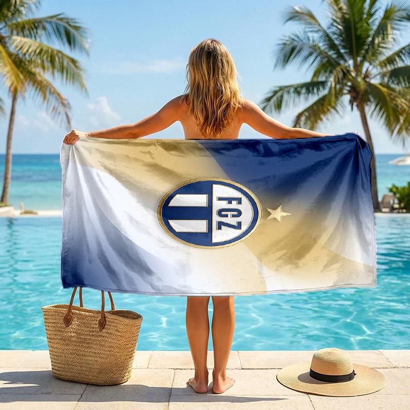 FC Zürich print Quick Dry Beach Towel Microfiber Absorbent Portable Travel Swimming Towel