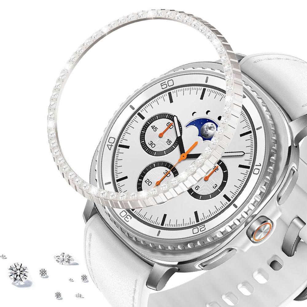 Кольцо с бриллиантовой окантовкой для Samsung Galaxy Watch 8 classic 46 мм Металлическая рамка Защитный чехол-оболочка Galaxy Watch 8 Classic Защитный
