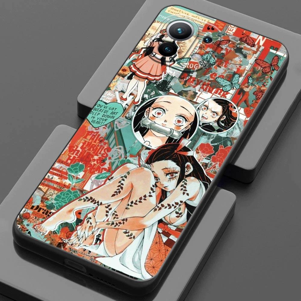 Чехол Demon Slayer Anime для Xiaomi Mi 9 9se 8 10 10T A2 Lite 10S 9T CC9 Note 10 Pro 9Lite 5G Cover Kimetsu No Yaiba Manga Fundas
