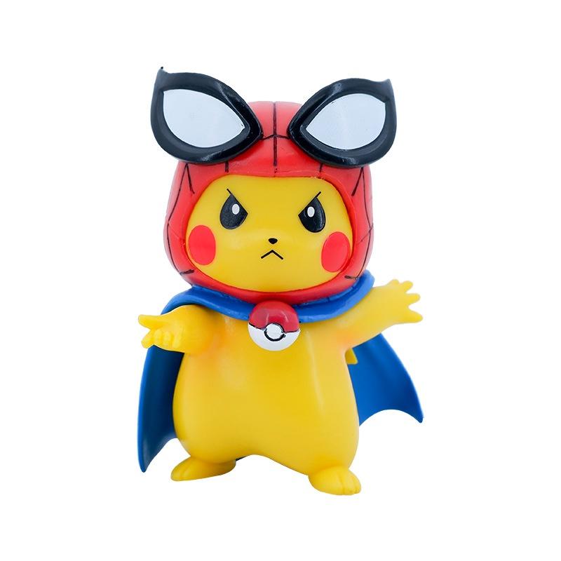 Hero Fun For Marvel Fans Pikachu Figure Avengers Spider-man Collection
