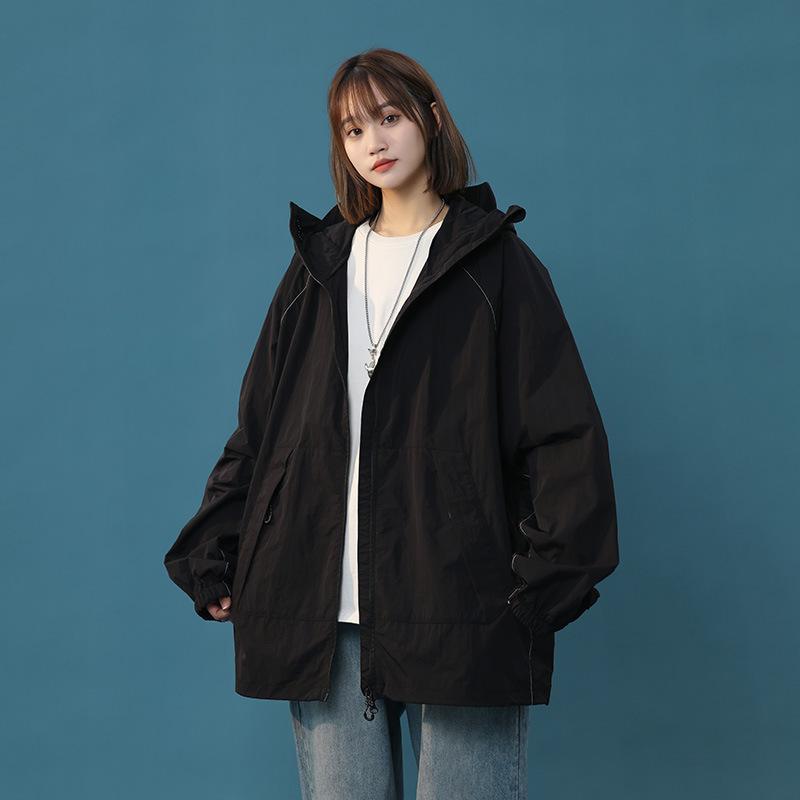 UPF50+ Cool Feel Солнцезащитная одежда для мужчин и женщин, пары, летние дышащие толстовки с УФ-защитой, солнцезащитная одежда, куртка Y2k
