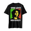 Мужская футболка Bob Marley One Love приталенного кроя XX-Large Черная