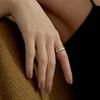 LUNNE Silver Simple Calm Band Ring #LSR10