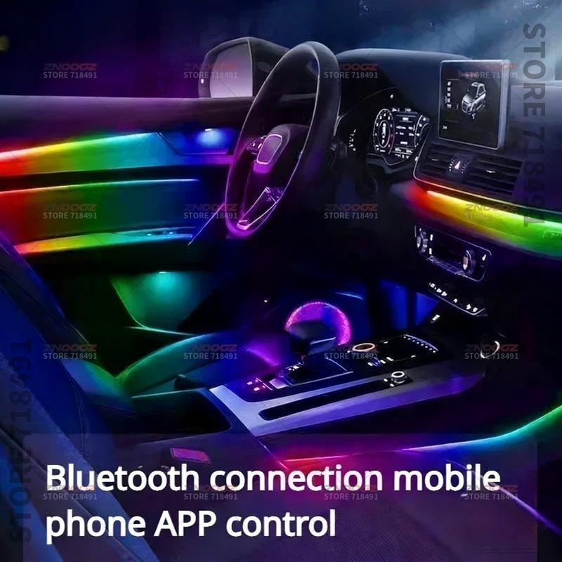 22in1 RGB Car Interior Acrylic Car Ambient Lights RGB Hidden Acrylic Strip Decoration Atmosphere Accessories For Toyota GR86