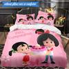 3PCS Cleo And Cuquin Bedding Set 2D Printing (Includes 1 Duvet Cover + 2 Pillowcases Coreless), Bedroom decor,Fan gift
