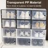 Clear Stackable Shoe Box Organize Maximize Storage Space Eco-friendly Thickened Transparent Shoes Container