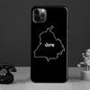 Контур карты Пенджаба Чехол для iPhone 13 11 14 Pro Max 12 mini Полная защита для iPhone XR XS Max X 7 8 Plus SE 2020