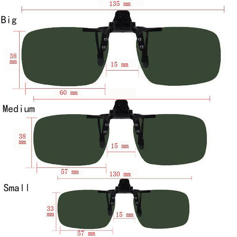 Male Female UV 400 Protection Flip Up Spectacles Frames clip Sunglasses Adult Kids Travel Sun Spectacles Clip big Medium small Goggles