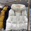 Осень и зима новый свободный жилет с капюшоном пуховик женский короткий модный жилет утолщенная теплая куртка