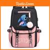 Blocked Fashionable Color Pattern Student Large Capacity Backpack
