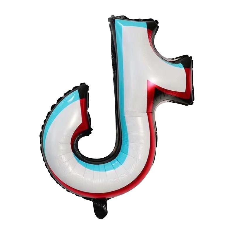 Логотип Тик Ток Звезда Фольгированный шар Для Взрослых И Детей Декор Для Вечеринки По Случаю Дня Рождения