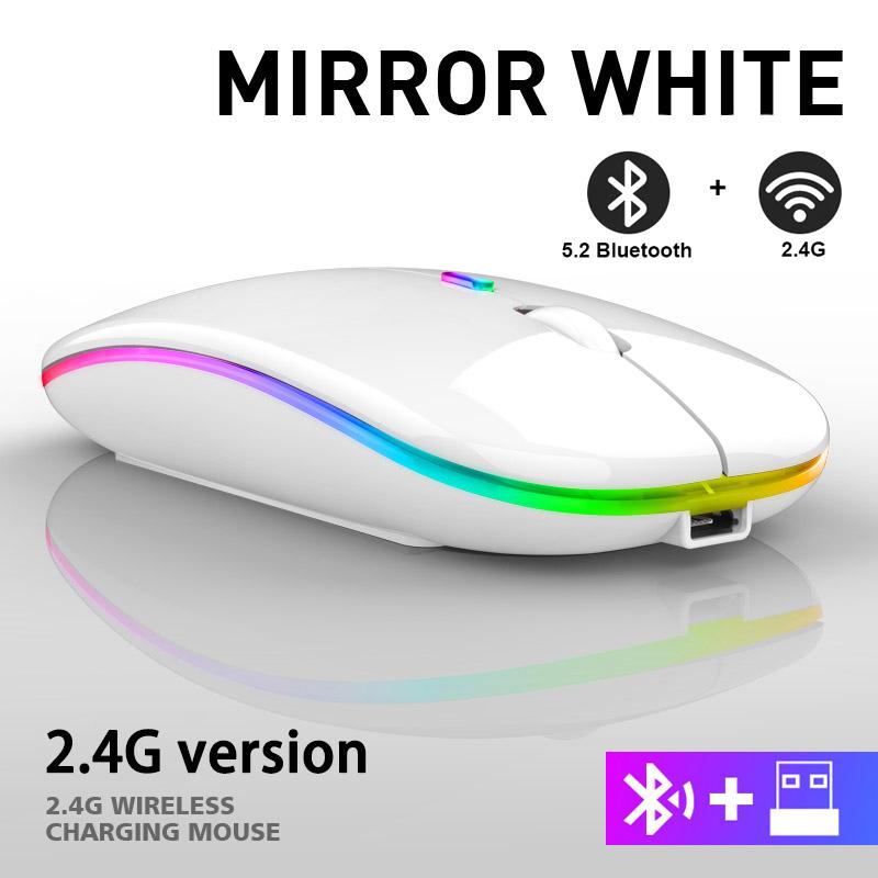 Wireless Mouse Rgb Rechargeable Bluetooth Mice Wireless Computer Mause Led Backlit Ergonomic Gaming Mouse For Laptop