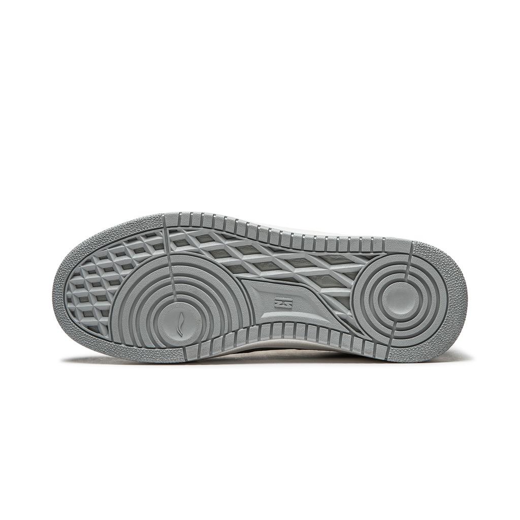 Li Ning Tian Ji Comfortable Versatile Thick Sole Height Increasing Non-Slip Wear-Resistant Skate Shoes Men Sneakers White Green AGCU095-2