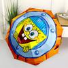 1pc SpongeBob Automatic Folding Umbrella - 8-Rib Automatic Open/Close, Portable Collapsible Compact Umbrella yy251218014