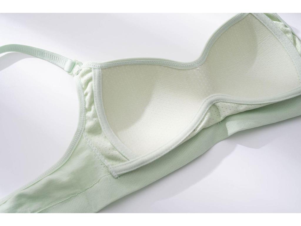 Новое поступление: Бесшовный белый студенческий бюстгальтер — дышащий, удобный, без стального кольца, хлопковые чашечки, тонкий и поддерживающий для лета