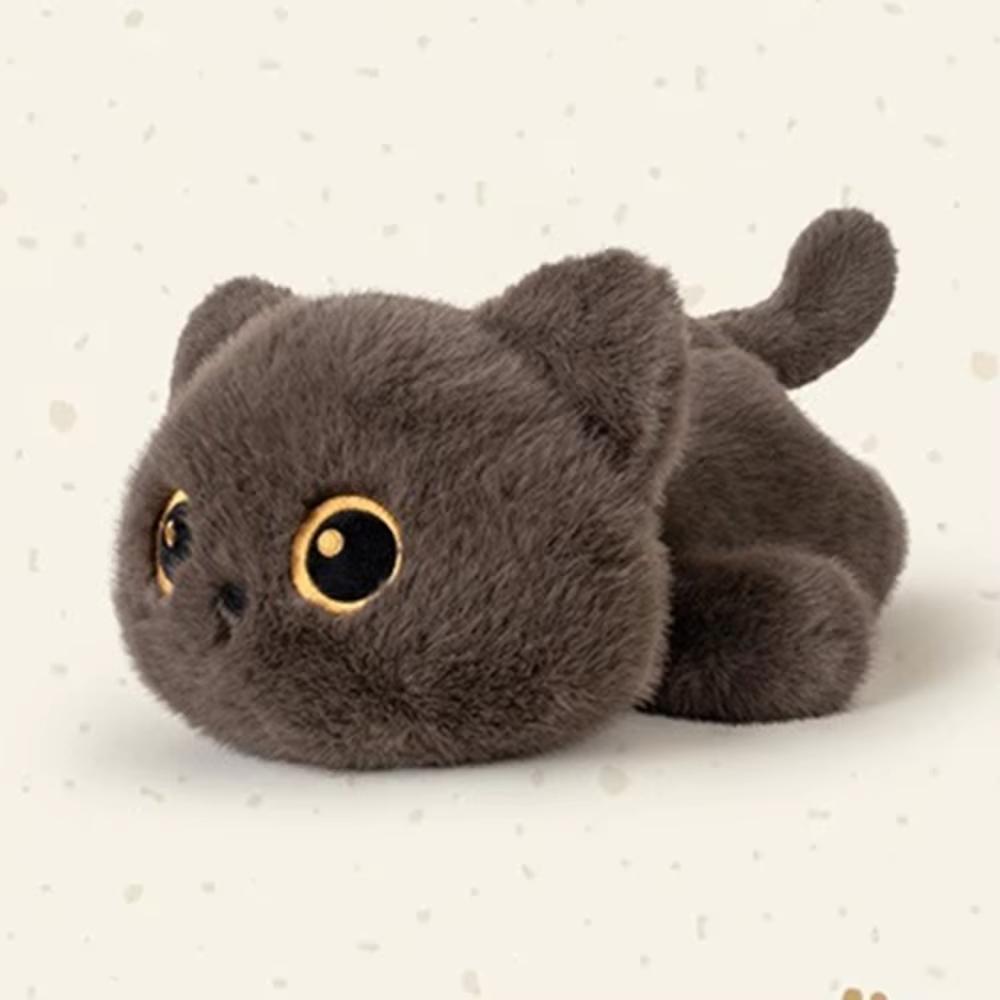 2025Cm Black Cat Siamese Kitten Plush Toys Cartoon Lifelike Kitten Dolls Animal Artificial Touch Doll Kids Girls Birthday Gifts