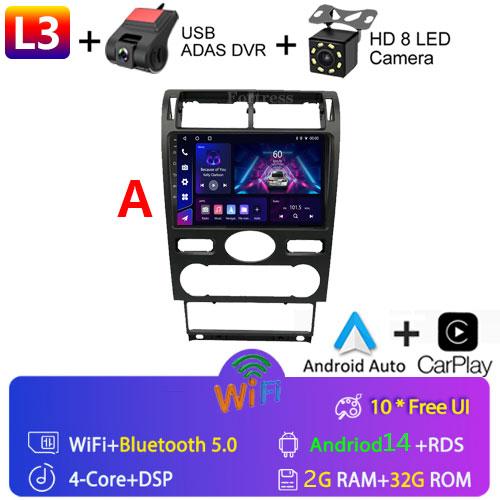 2din Android14 автомобильное радио мультимедиа Carplay авто GPS навигация для Ford Mondeo Mondeo 3 2000 2001 2002 2003 2004 2005 2006-2007