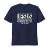 Jesus Changed My Life Ask Me How T Shirt Black Large vintage Washed Unisex Stretched Top For Everyday Wear homme Slightly