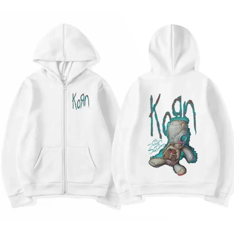 Korn толстовки на молнии рок-группа WORLD TOUR толстовки в стиле хип-хоп уличная куртка на молнии для мужчин и женщин флисовая одежда с длинным рукавом Y2K