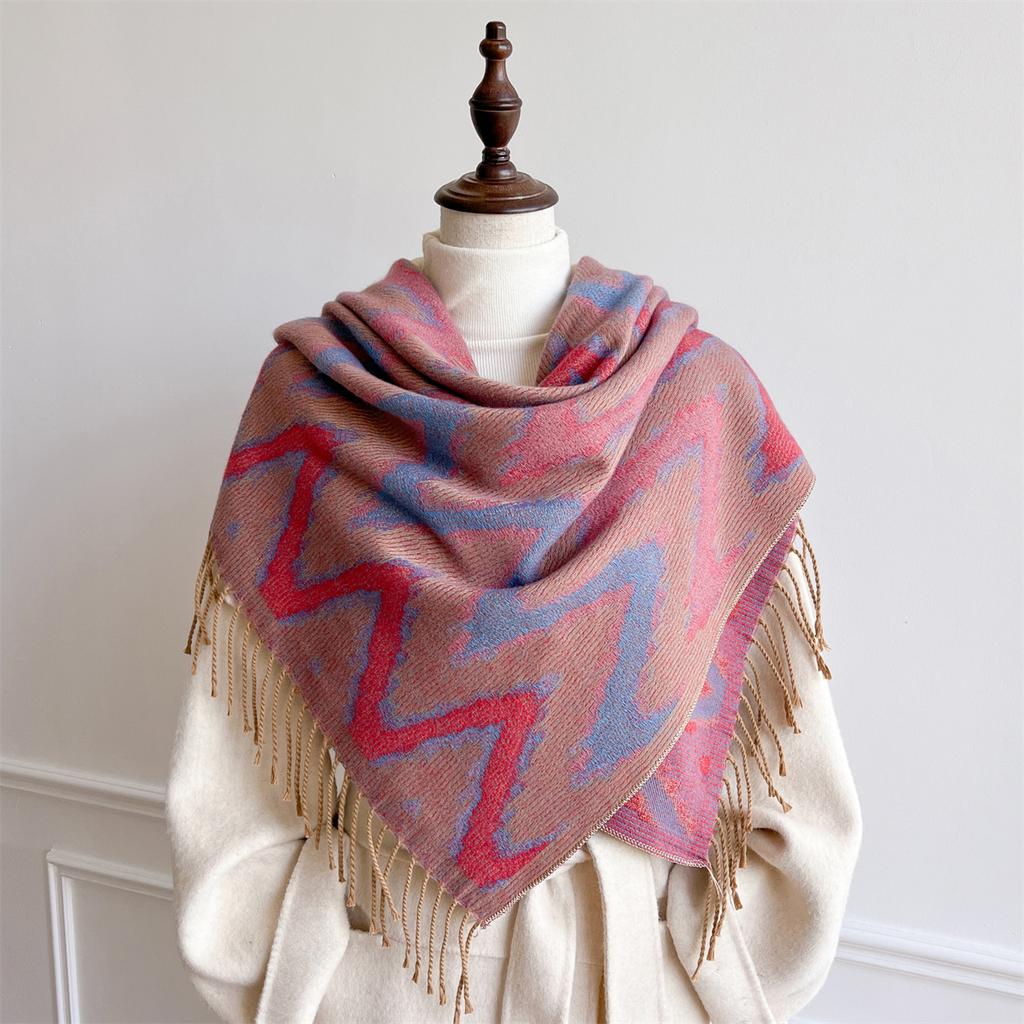 Women Winter Scarf Cashmere Pashmina Shawls and Wraps Bufandas Floral Print Warm Thick Scarves Blanket for Lady Newpe