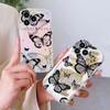 Для iPhone 16 15 14 13 12 Samsung S24 S23 S22 A06 A13 A14 A15 A16 A55 Redmi Note 13 12 Мягкий силиконовый чехол для телефона с волнистым краем и рисунком в виде бабочки