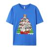 Christmas Pajama Maltese Tree Dog Xmas T Shirts Hip Hop Novelty Cotton Men Top Tshirts England Style