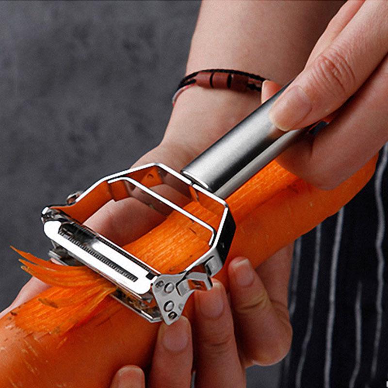 Stainless Steel Vegetable Sclier Cutter Peeler Zesters Double Planing Grater Cozinha MIT