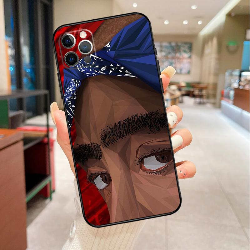 Чехол для телефона рэпера Т-Тупака Шакура для iPhone 17 16 15 14 13 12 11 Pro Max mini 16 Plus 16e 17 Air Защитная крышка
