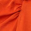 2025 Spring Women's Slim Pleated Round Neck Silk Satin Dress