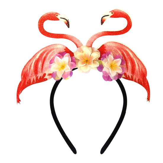 Повязка на голову для гавайской вечеринки, фетровые головные уборы Луау, пальма, фламинго, ананас, повязки на голову для летней пляжной тематической вечеринки, сувениры
