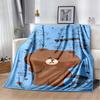 The BROWN & FRIENDS blanket is crafted from flannel material, offering a fluffy, soft, warm, and comfortable feel. Suitable