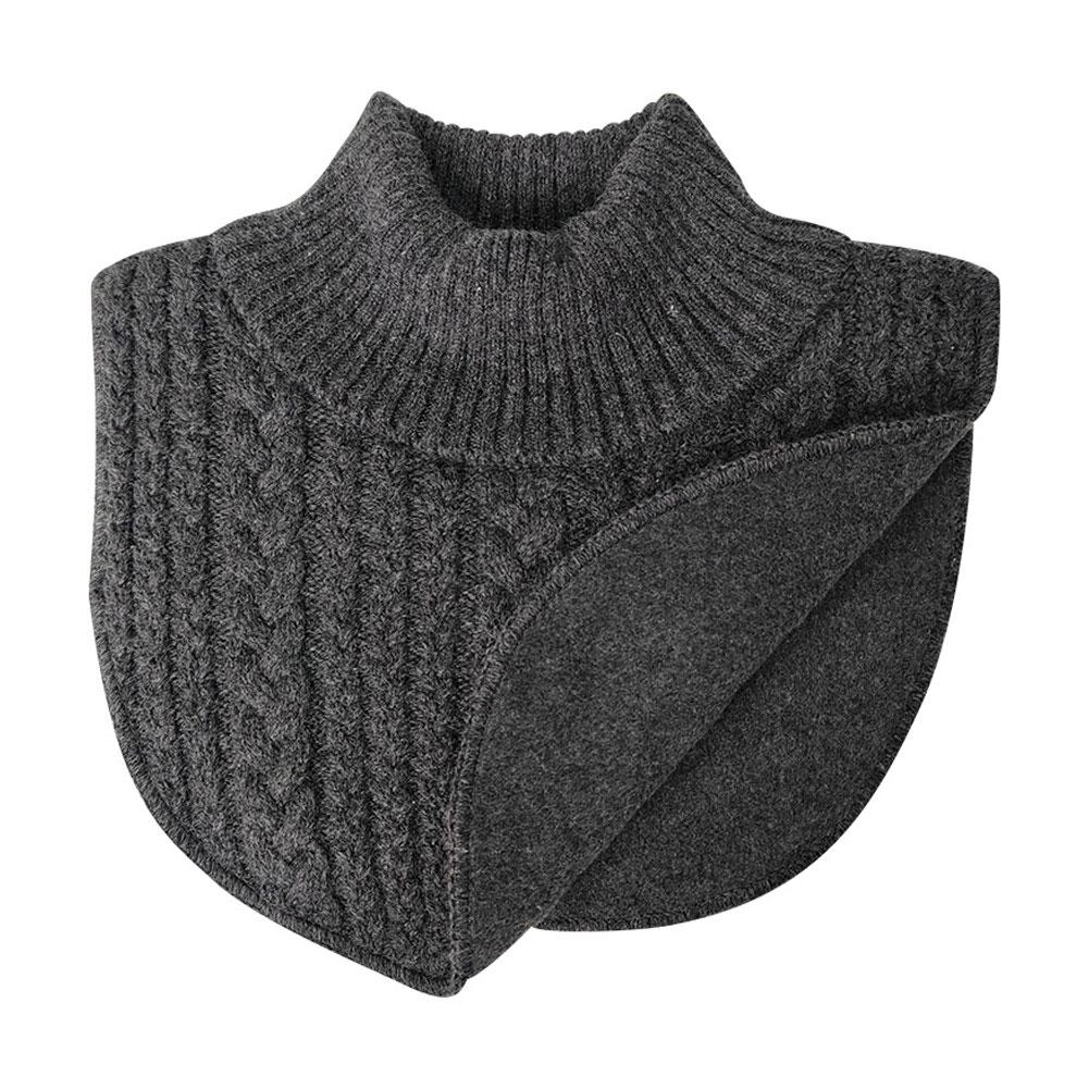 Съемный вязаный воротник-стойка для детей, зимний, теплый, унисекс, обманка для фото, школьной вечеринки