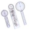 3pcs White Healthcare  Goniometer 8inch 3-Piece Goniometer Kit Goniometer Set  Physical Recuperation